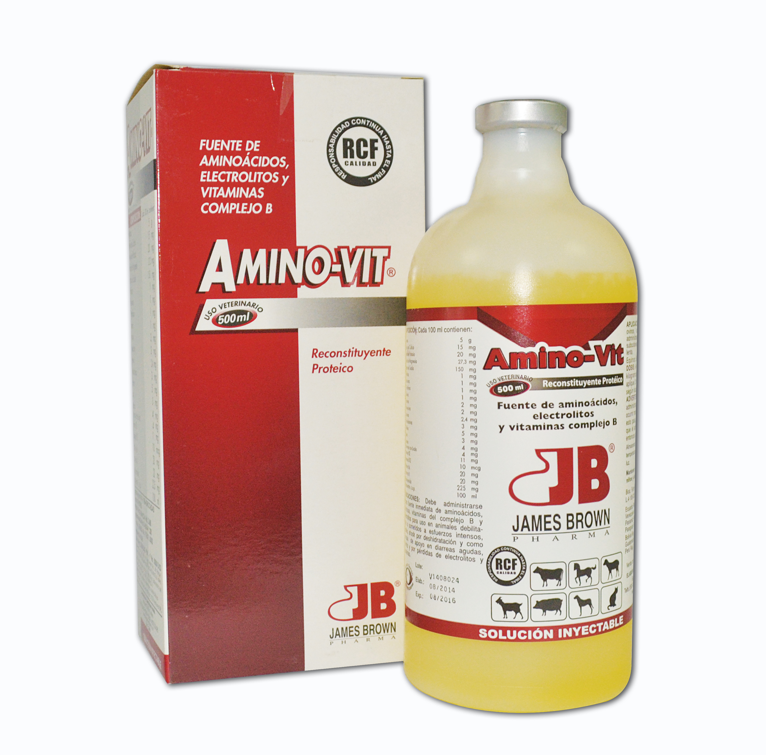 AMINOVIT Reconstituyente protéico aminoácidos, electrolitos y vitaminas con complejo B
